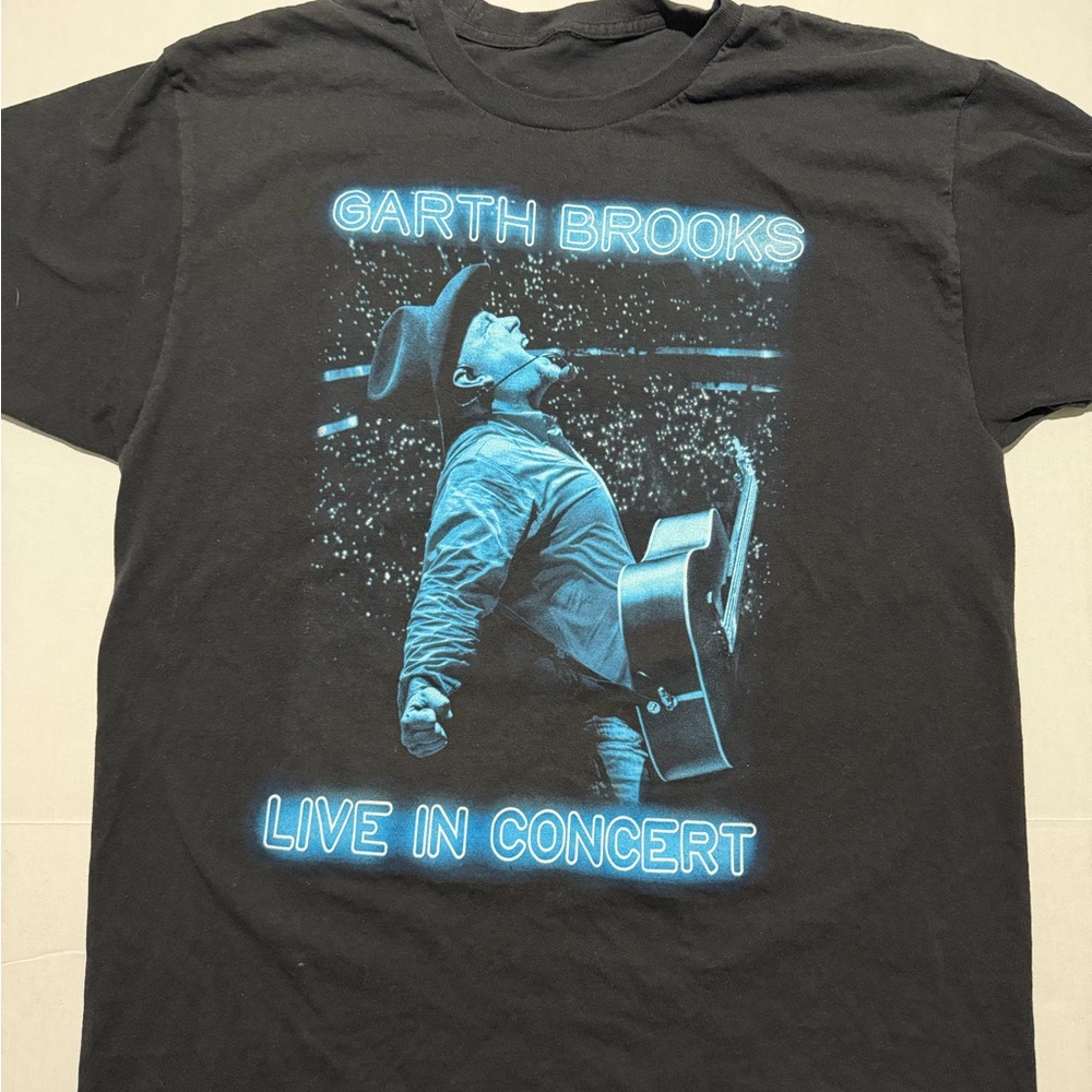 garth brooks country music ss‎ concert tee, no tag, men's large t-shirt